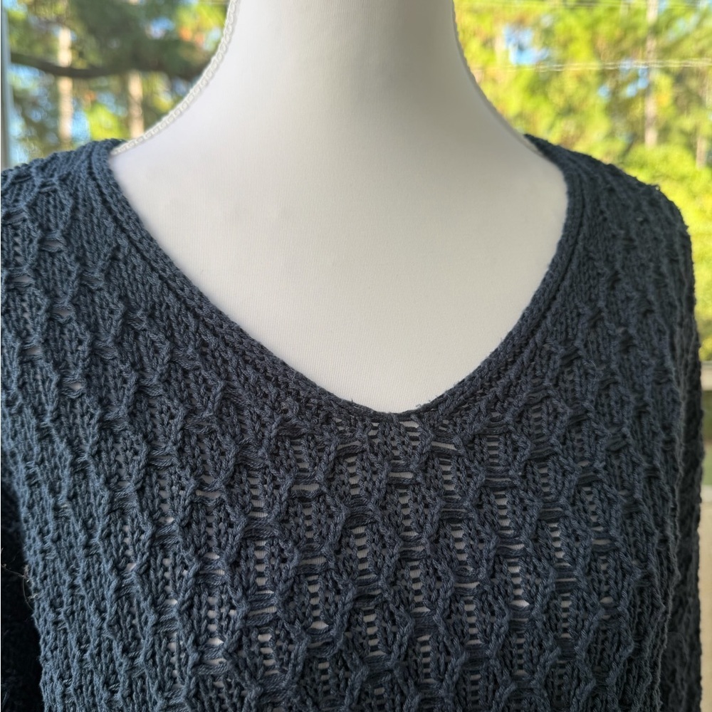 Z Supply Blue Knit Sweater- Size XS - Picture 7 of 8